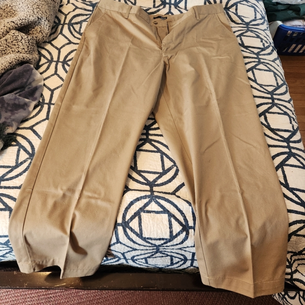 Basic Editions Khaki Pants 38x30